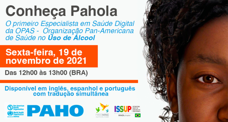 Lançamento do PAHOLA, aplicativo de inteligência artificial para redução do consumo de álcool.
