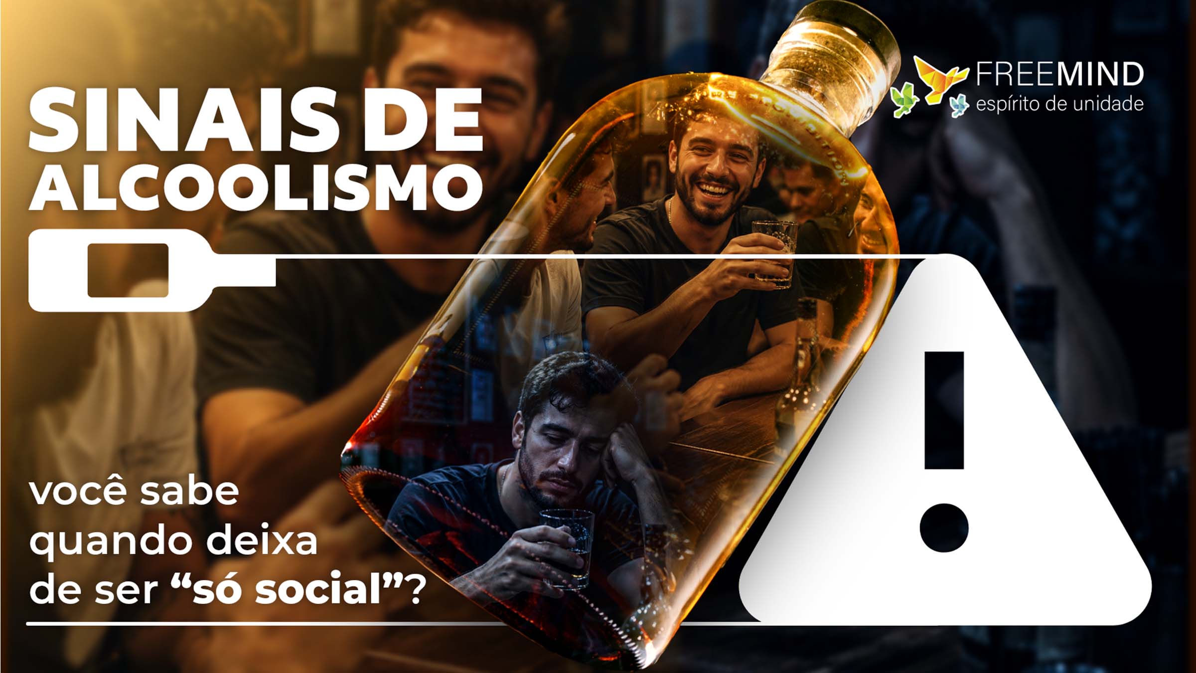 Até quando o consumo é “só social”? Conheça os sinais de alcoolismo, entenda os riscos e veja como prevenir a dependência de álcool.